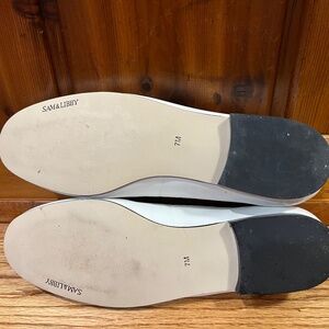 Sam & Libby White Leather Ballet Flats 7